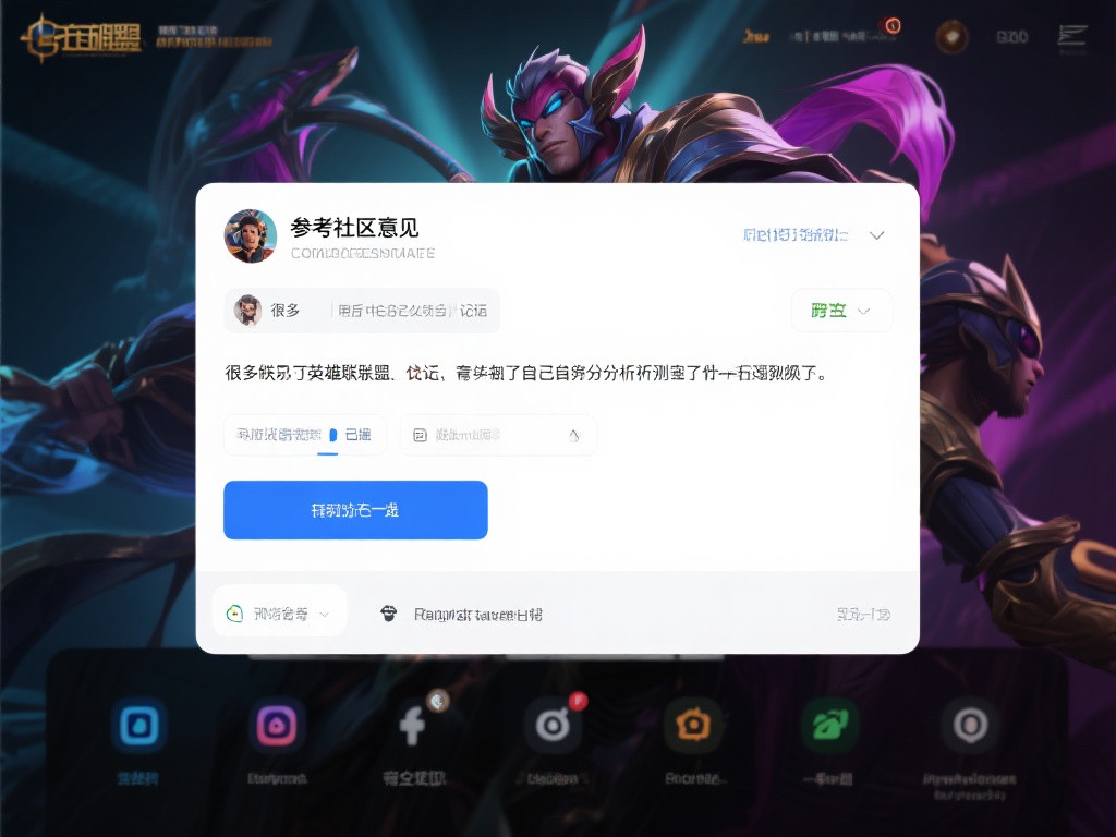 参考社区意见：很多《英雄联盟》的论坛和社交平台上，